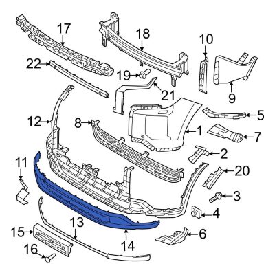 HY1095121C Front Bumper Lower Valance Panel