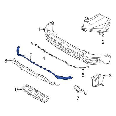 HY1144120C Rear Center Bumper Cover Molding