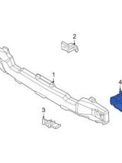 HY1167137C Passenger Side Rear Bumper Bracket