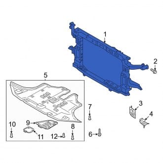 HY1225228 Radiator Support Assembly