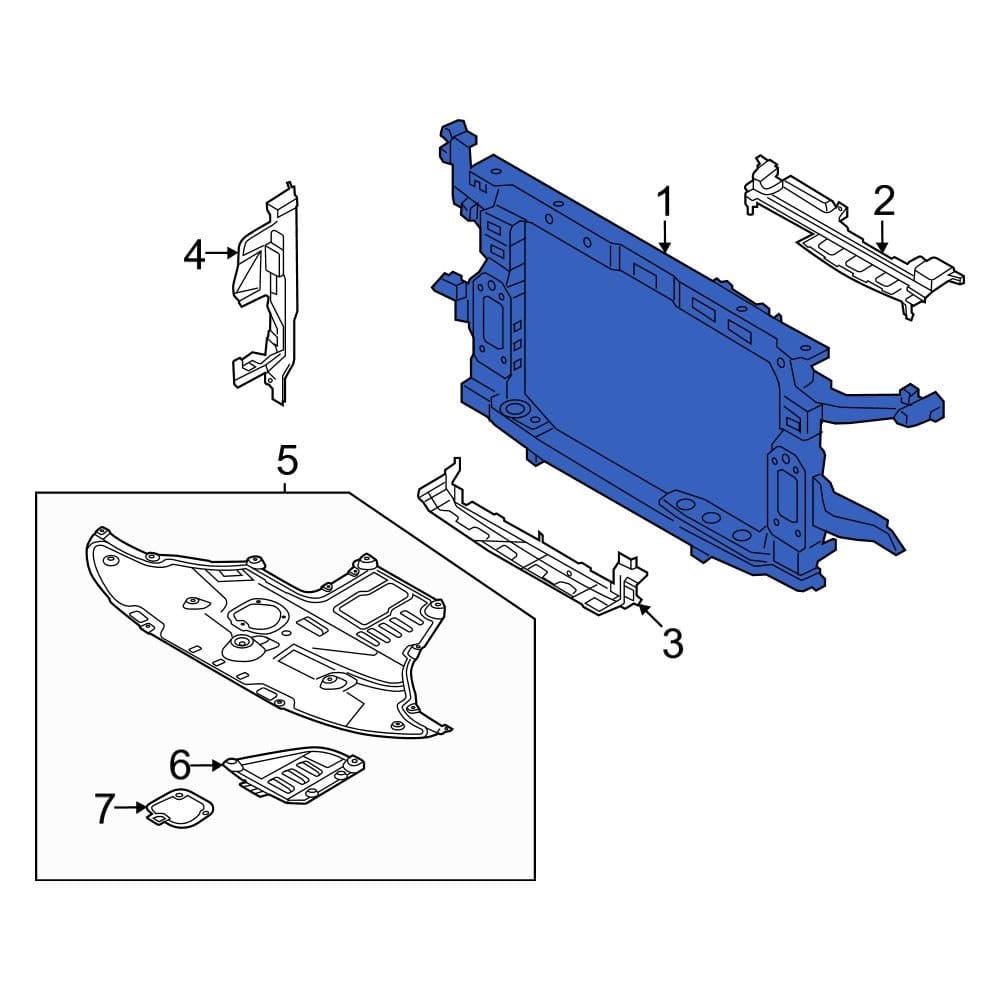 HY1225229 Radiator Support Assembly