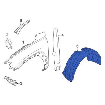 HY1249192C Passenger Side Fender Liner