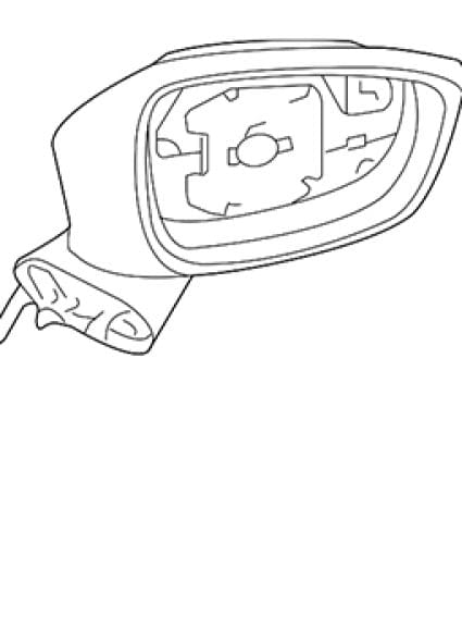 HY1320334 Driver Side Power Mirror
