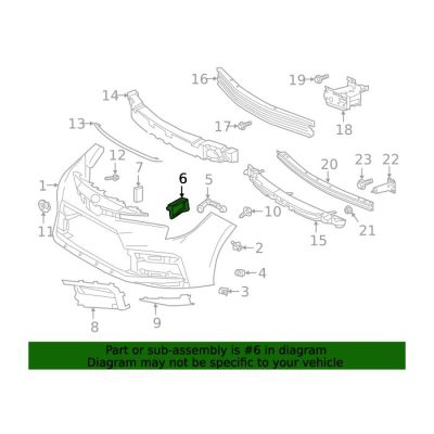 TO1089125 Front Passenger Side Bumper Seal