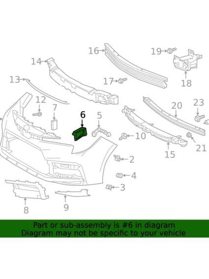 TO1088125 Front Driver Side Bumper Seal