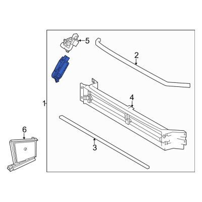 TO1206106 Front Radiator Shutter Assembly