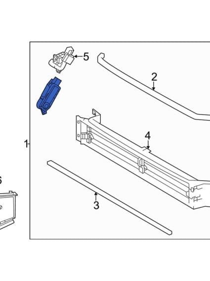 TO1206106 Front Radiator Shutter Assembly