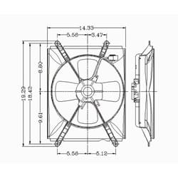 TO3113101 A/C Condenser Fan Assembly