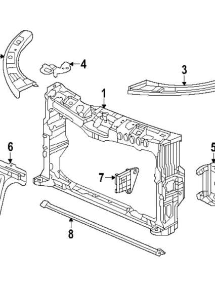 AC1225144C Radiator Support Assembly