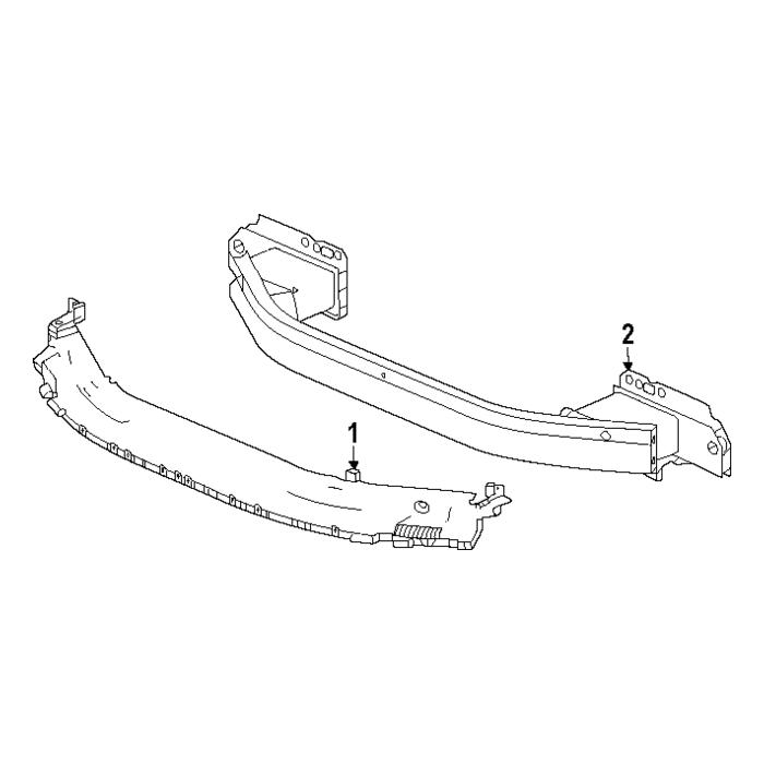 HO1006206DSC Front Bumper Impact Bar