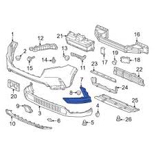 HO1038173 Driver Side Front Bumper Molding