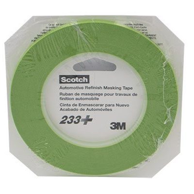 3M Scotch Performance Masking Tape 233+, 26344, 1/4 in x 180 ft (6 mm x 55 m)