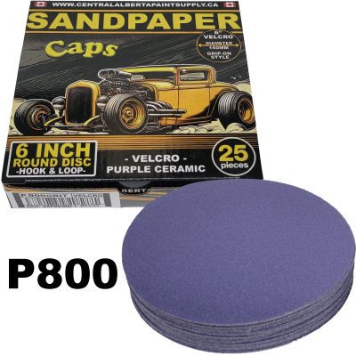 CAPS Sand Paper 6 Inch Velcro CAPS6-800