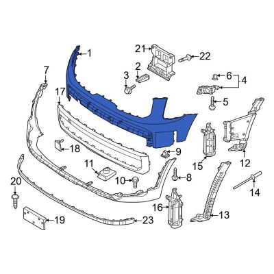 KI1014123 Front Upper Bumper Cover