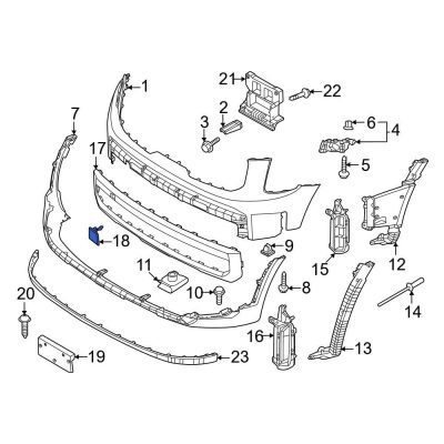 KI1029109 Front Bumper Tow Hook Cover