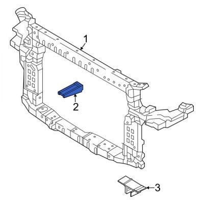 KI1041107 Driver or Passenger Side Front Bumper Cover Support