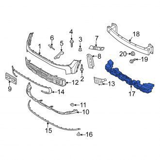 KI1070179C Front Bumper Impact Absorber Kia Sportage 86521DWEA0 2023 2024 EPP Foam 86521-DWEA0 CAPA