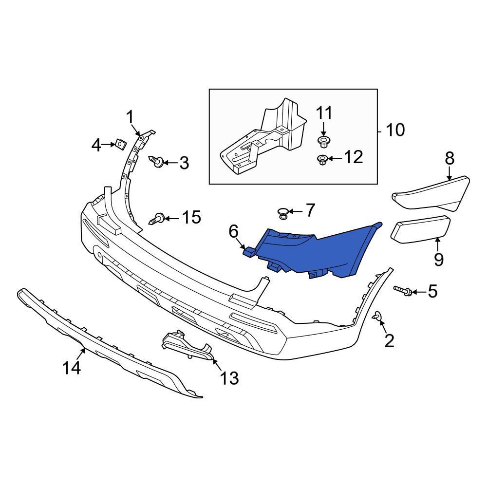KI1116102C Driver Side Rear Bumper Cover