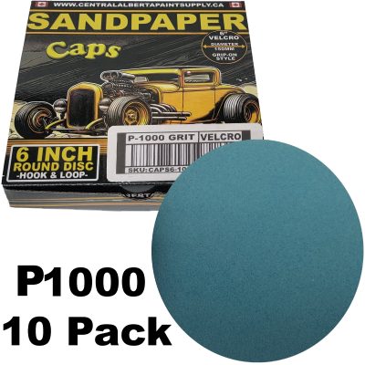 6-Inch Round Sandpaper Trizac Foam Discs 1000 Grit Velcro