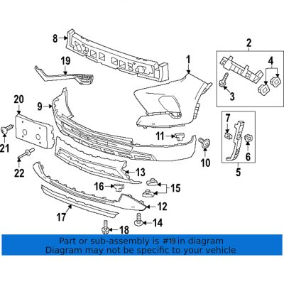 GM1038300 Driver Side Front Bumper Insert