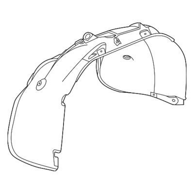 GM1248335 Driver Side Fender Liner